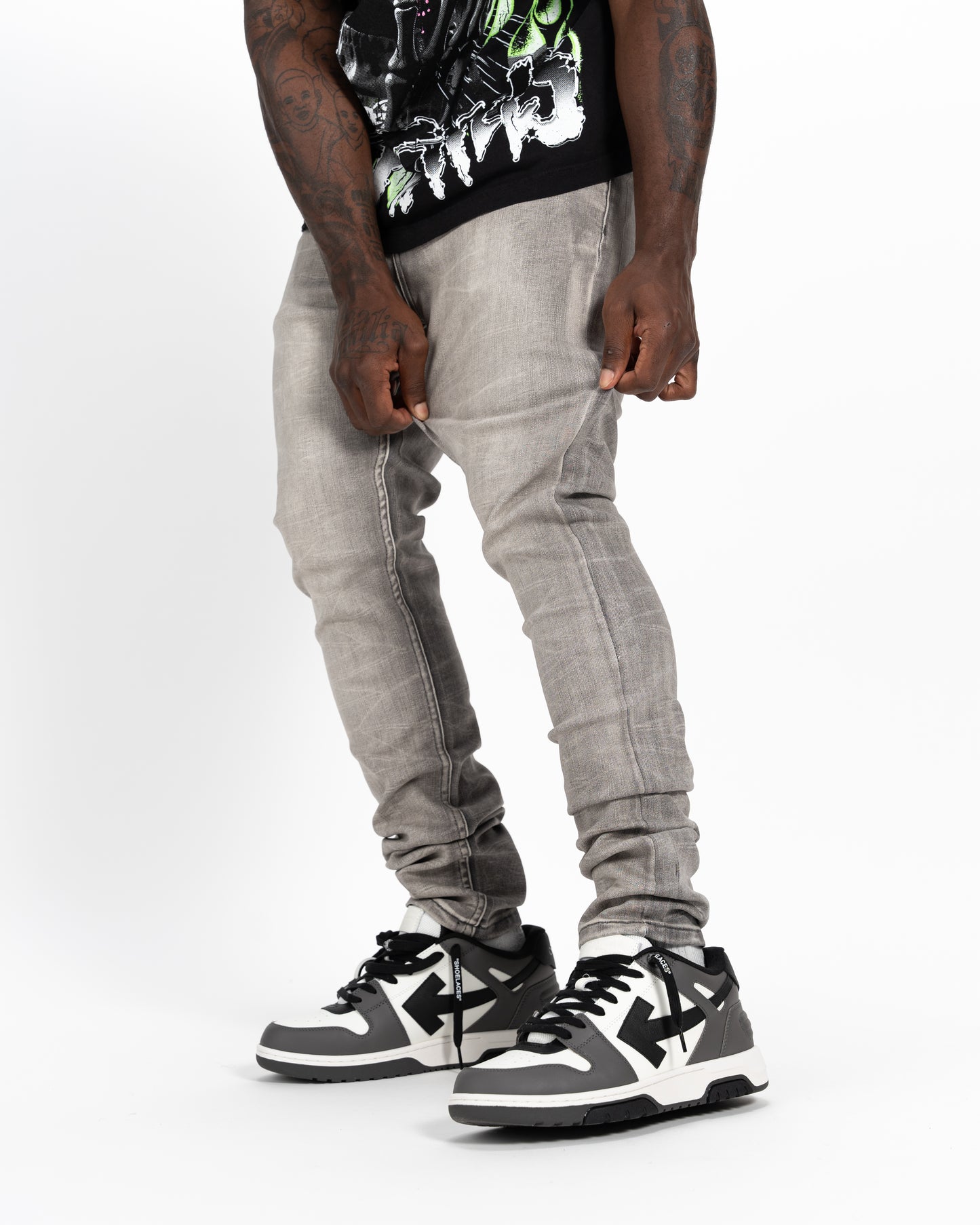 NO MORE WAX GRAY SKINNY FIT
