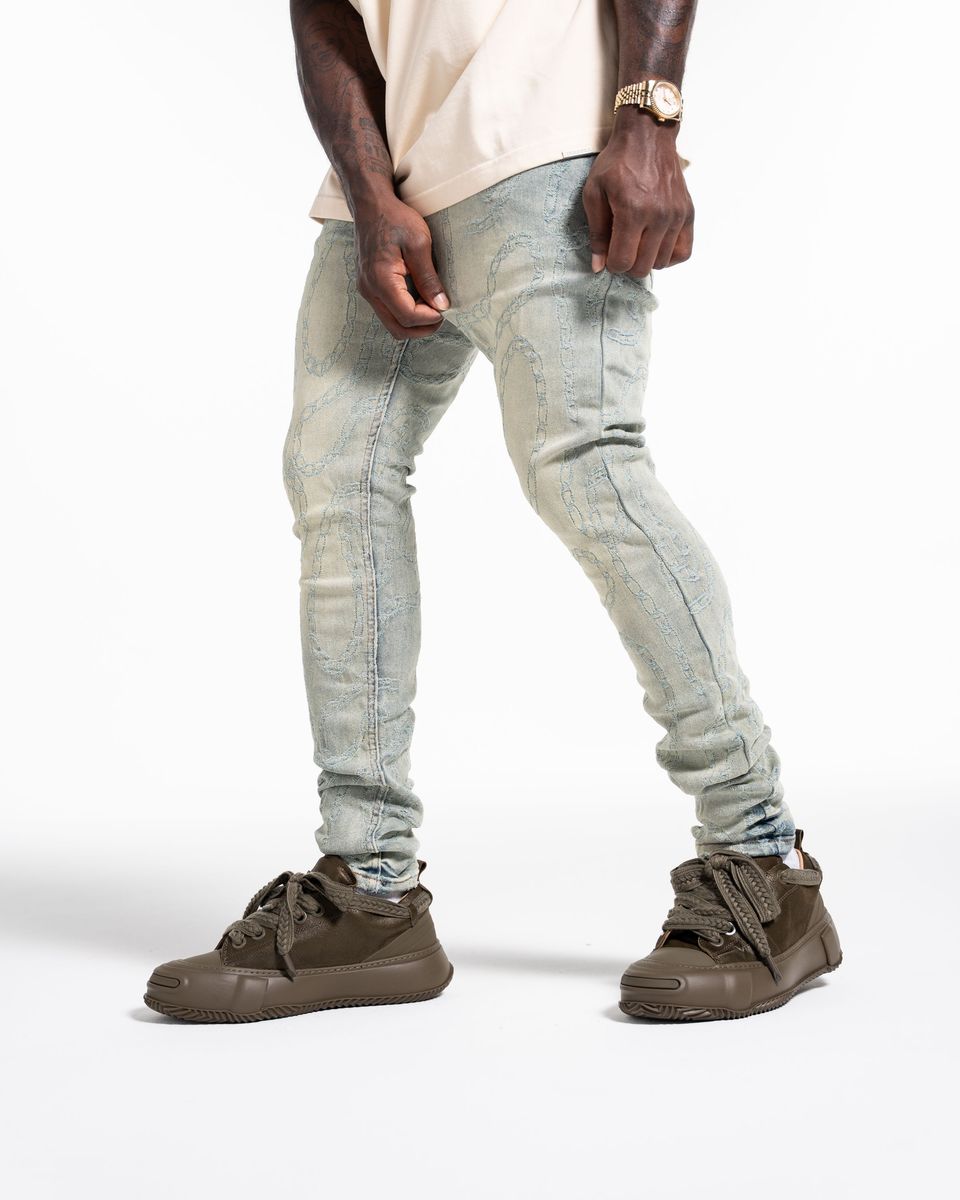 Relapse Jeans Chainsaw Sand wash