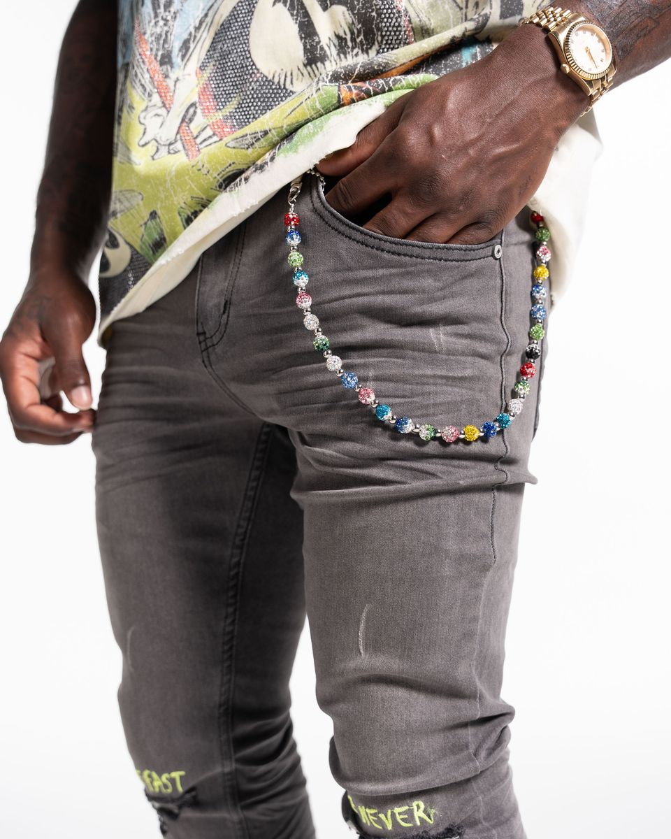 Relapse Jeans Live Fast Grey