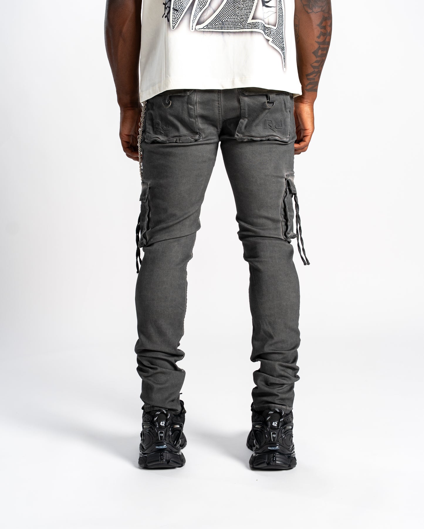 Relapse Jeans Moe Grey Cargo Denim