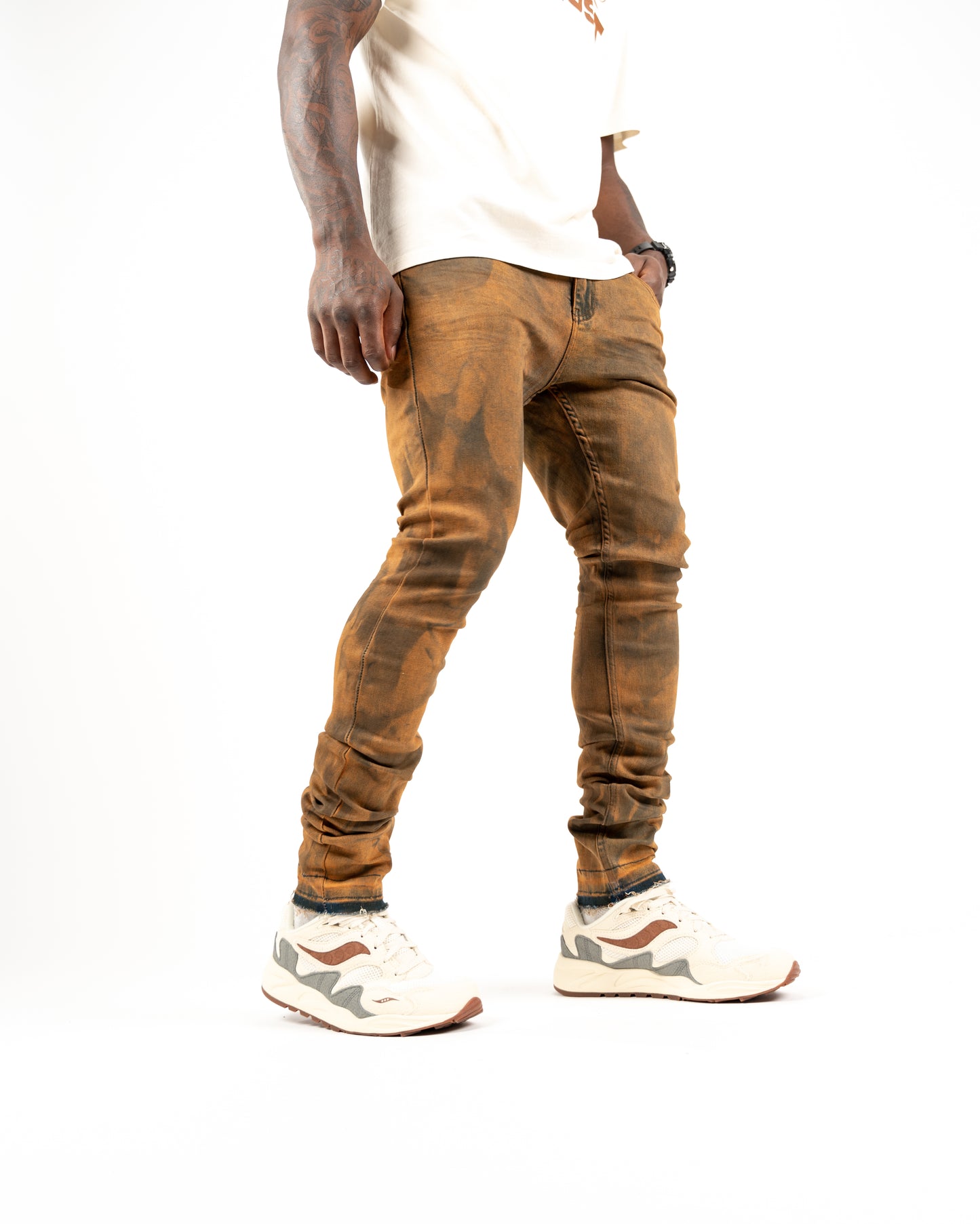 Woodland Skinny Denim Brown