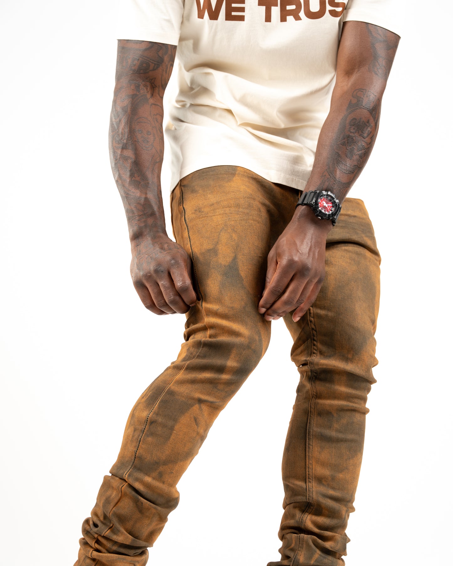 Woodland Skinny Denim Brown