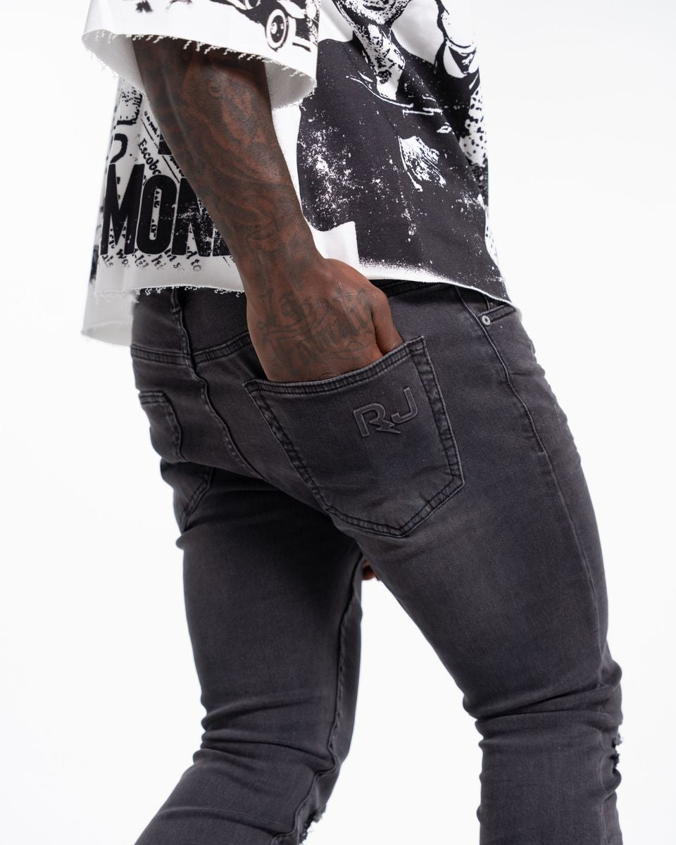 Relapse Jeans YAYA Skinny Denim charcoal grey ￼