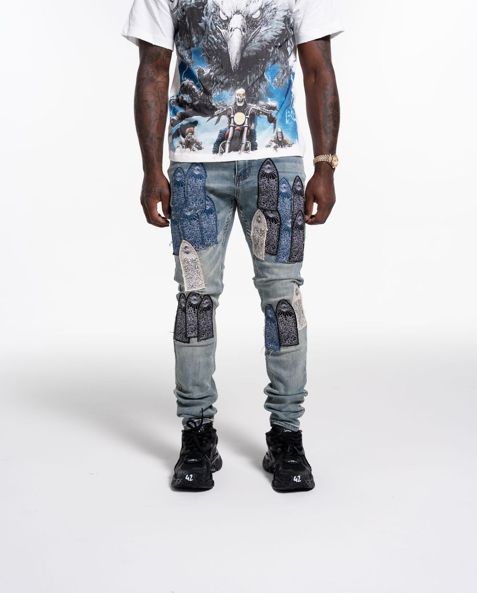 Relapse Blue Relapse Jeans Holly Skinny Denim Blue