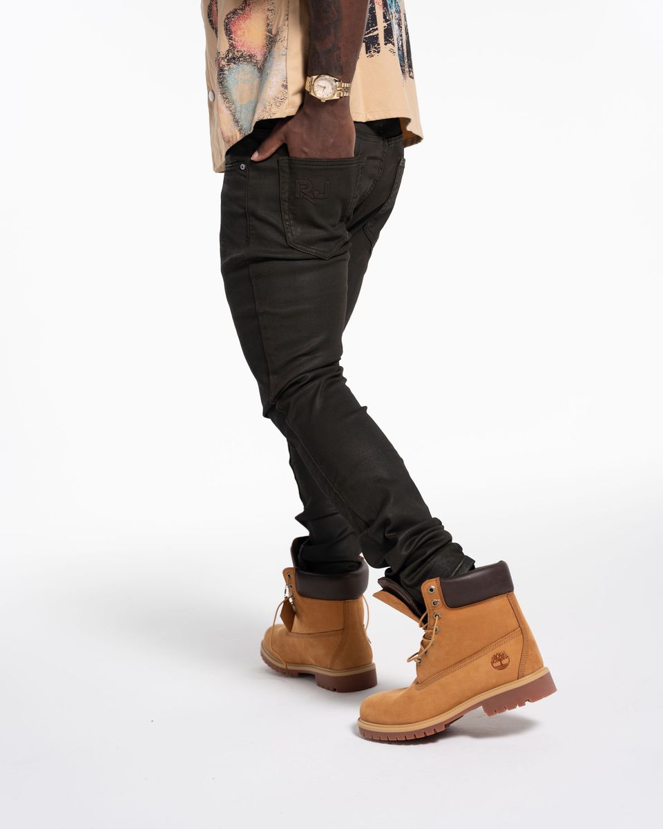 Relapse Jeans No More Wax Skinny Denim Green