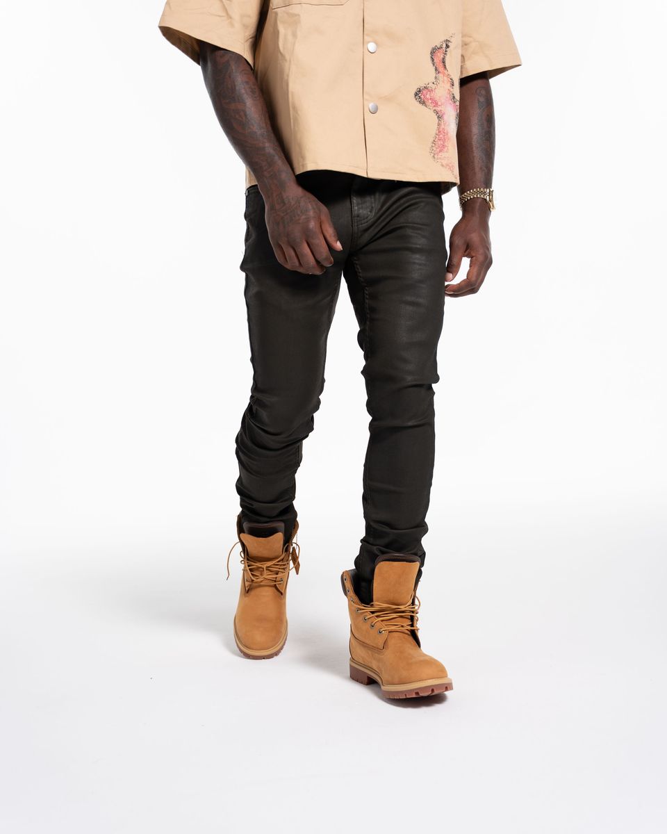 Relapse Jeans No More Wax Skinny Denim Green