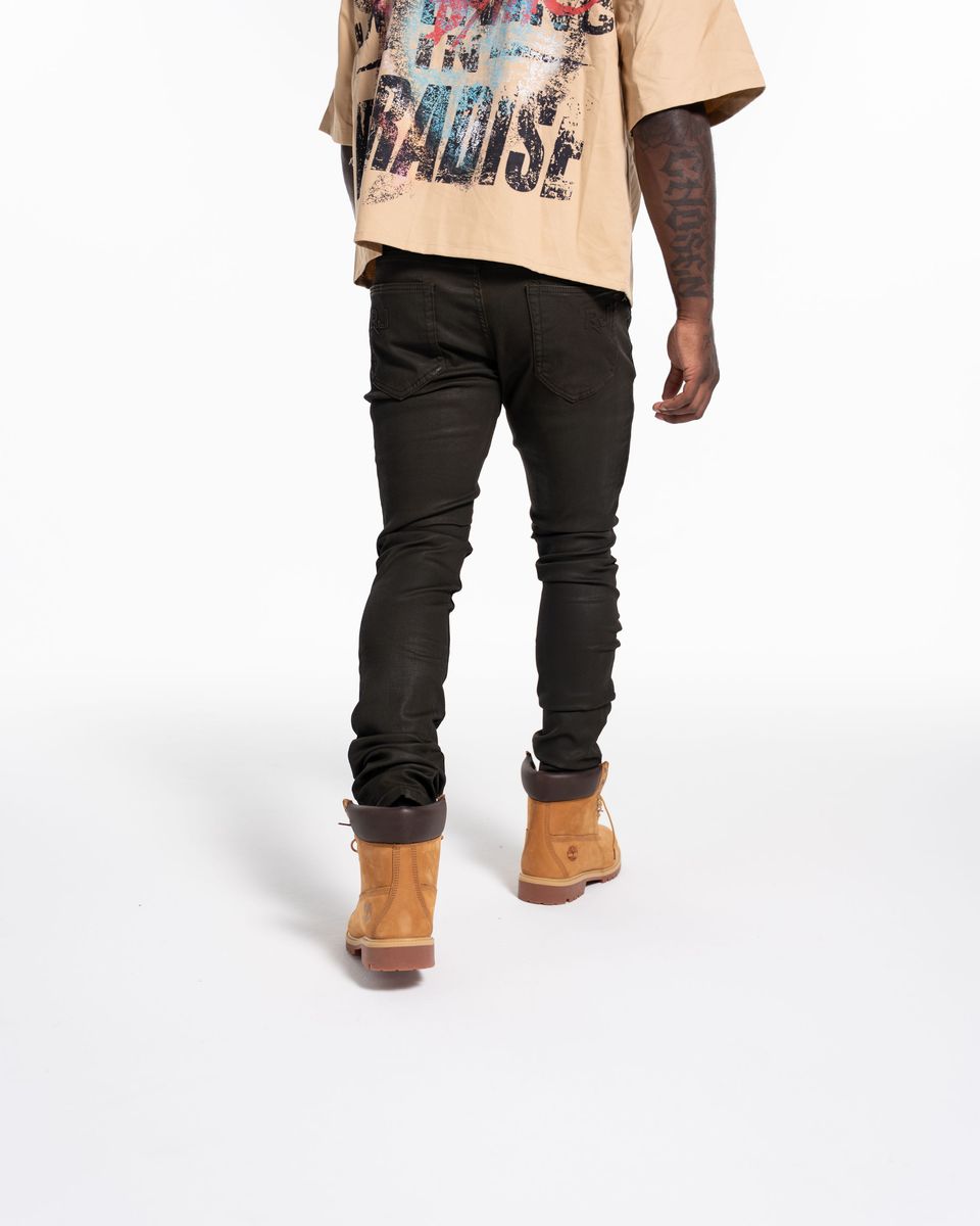 Relapse Jeans No More Wax Skinny Denim Green