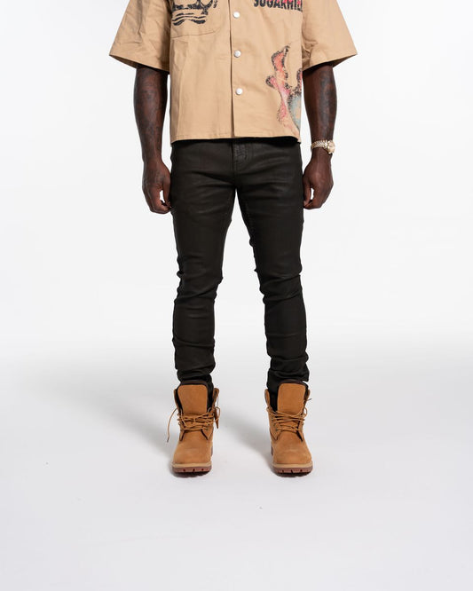 Relapse Jeans No More Wax Skinny Denim Green