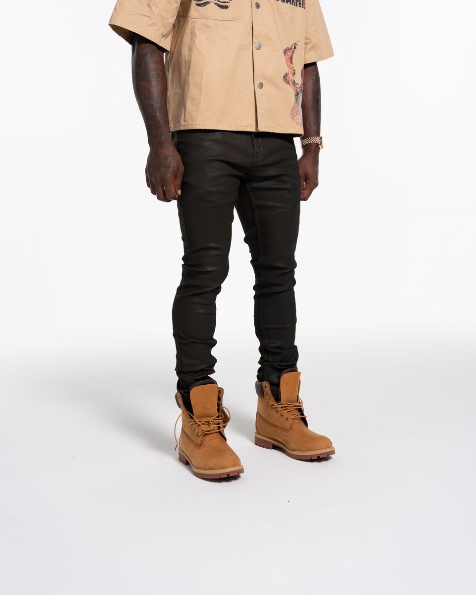 Relapse Jeans No More Wax Skinny Denim Green