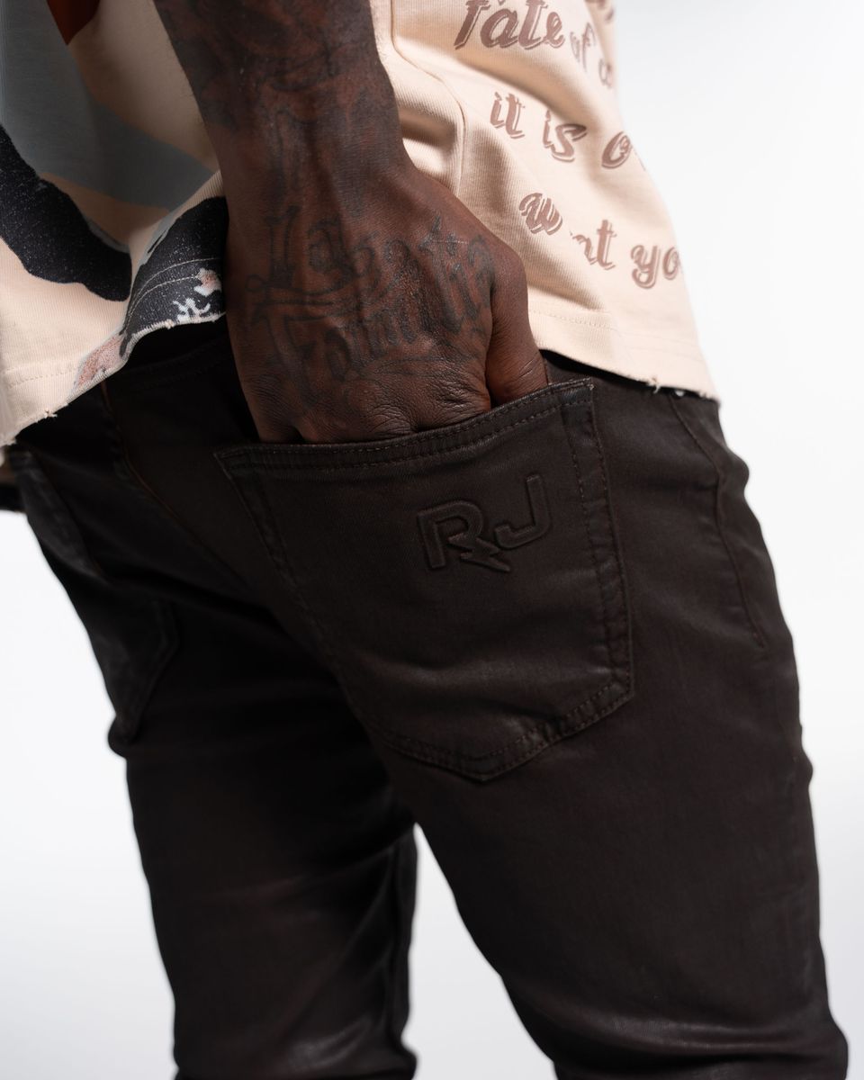 Relapse Jeans No More Wax Skinny Denim Brown