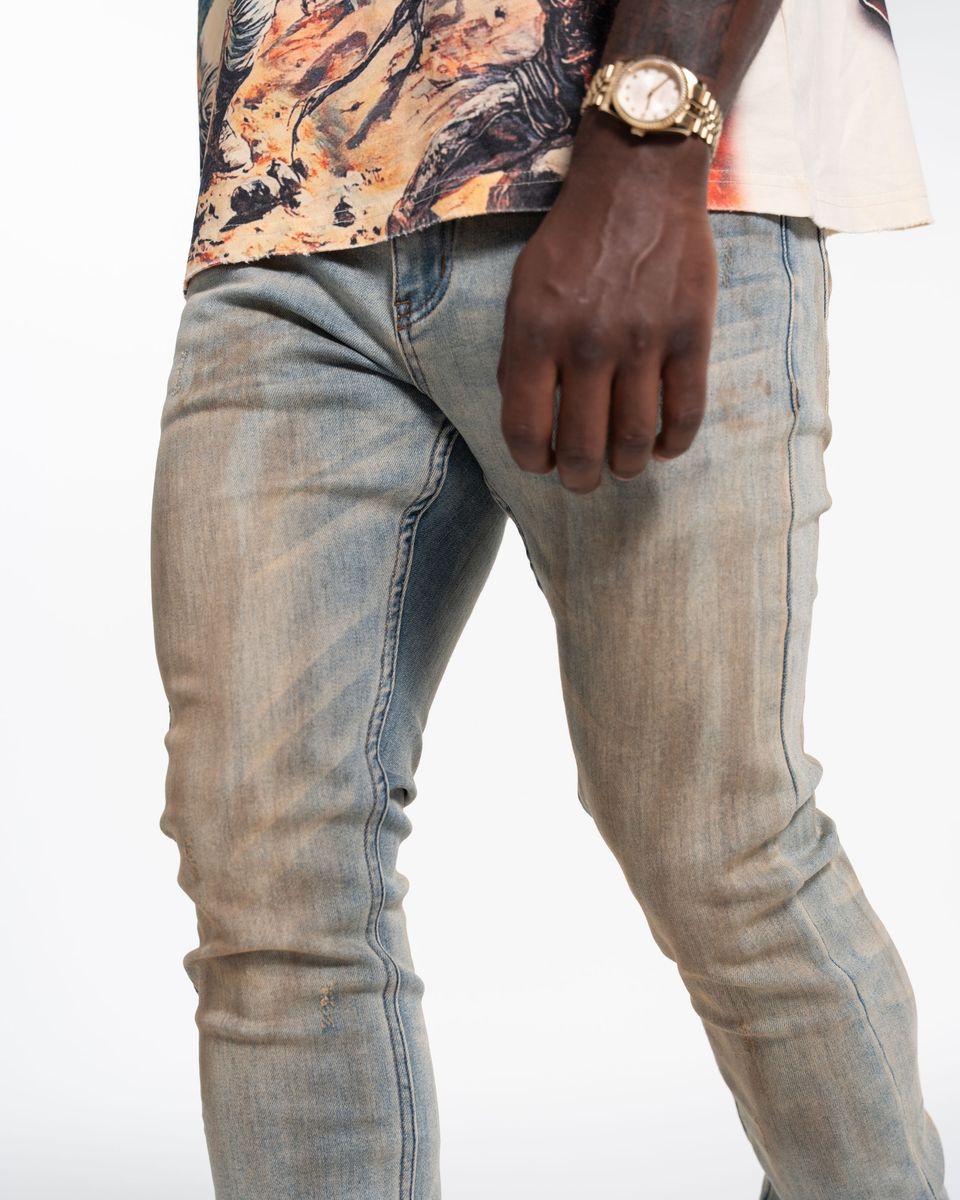 Relapse Jeans Polo Skinny Denim Dirty Vintage