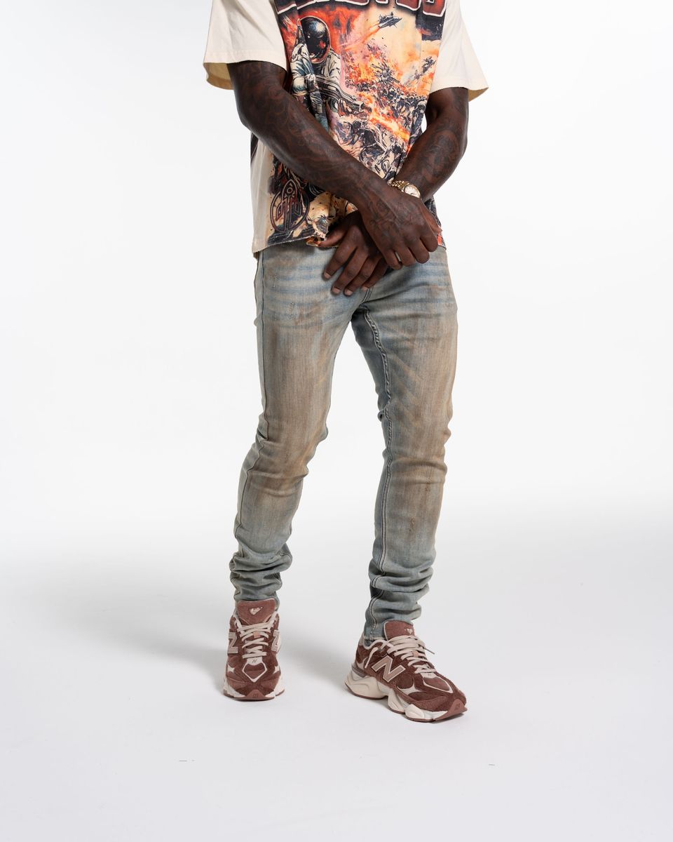 Relapse Jeans Polo Skinny Denim Dirty Vintage