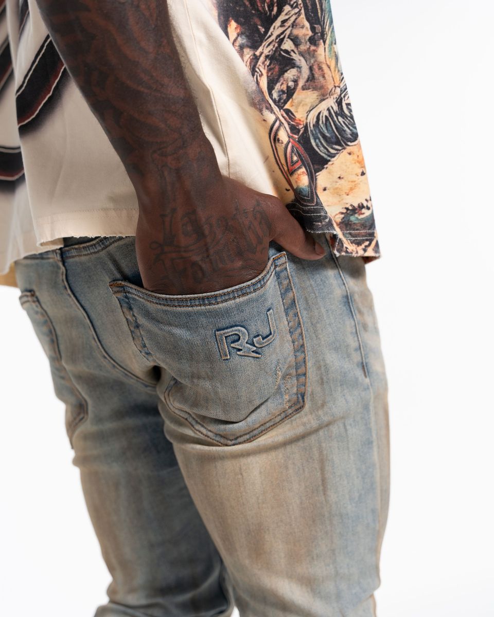 Relapse Jeans Polo Skinny Denim Dirty Vintage