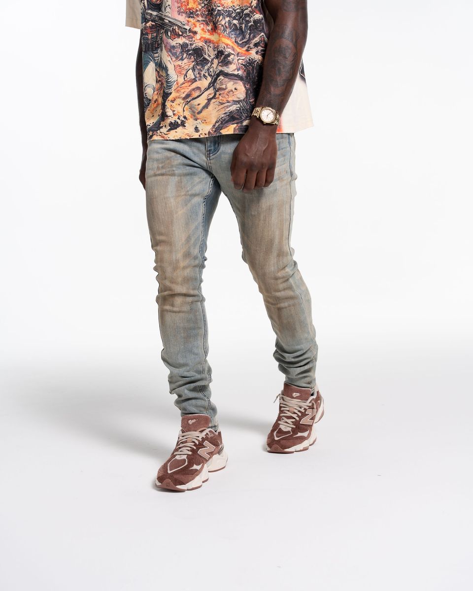 Relapse Jeans Polo Skinny Denim Dirty Vintage