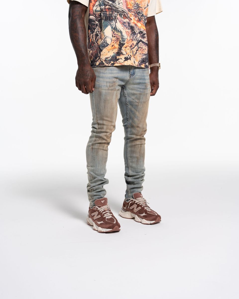 Relapse Jeans Polo Skinny Denim Dirty Vintage