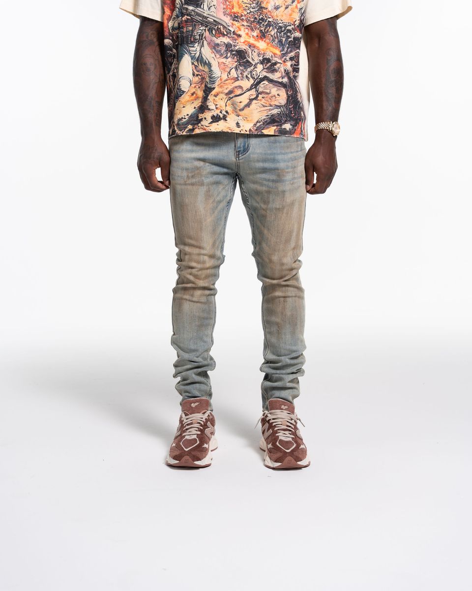 Relapse Jeans Polo Skinny Denim Dirty Vintage