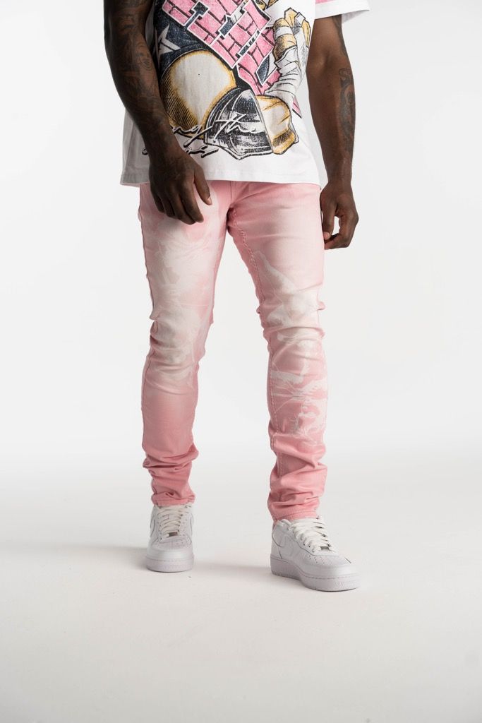 Relapse Jeans Zaina Pink Skinny Denim