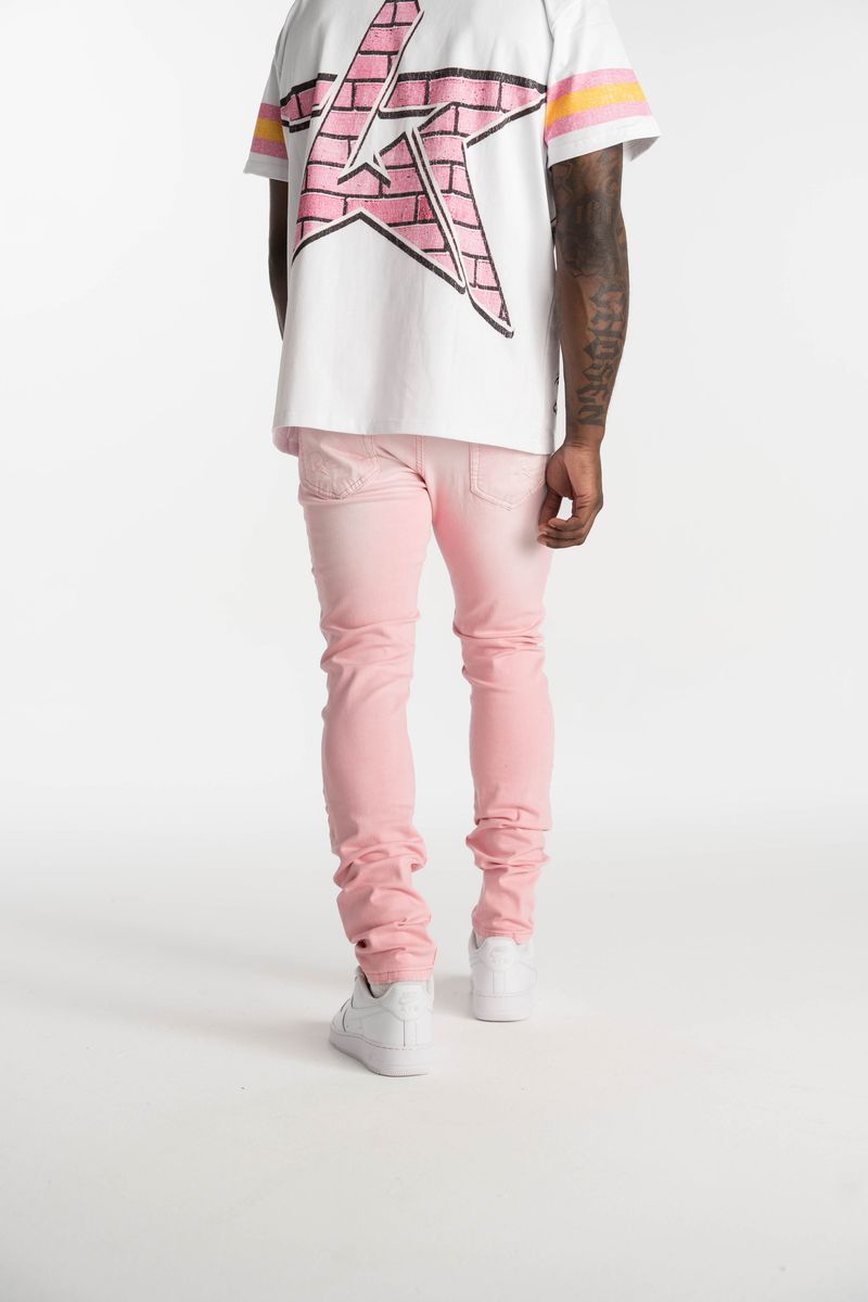 Relapse Jeans Zaina Pink Skinny Denim