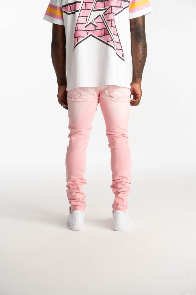 Relapse Jeans Zaina Pink Skinny Denim