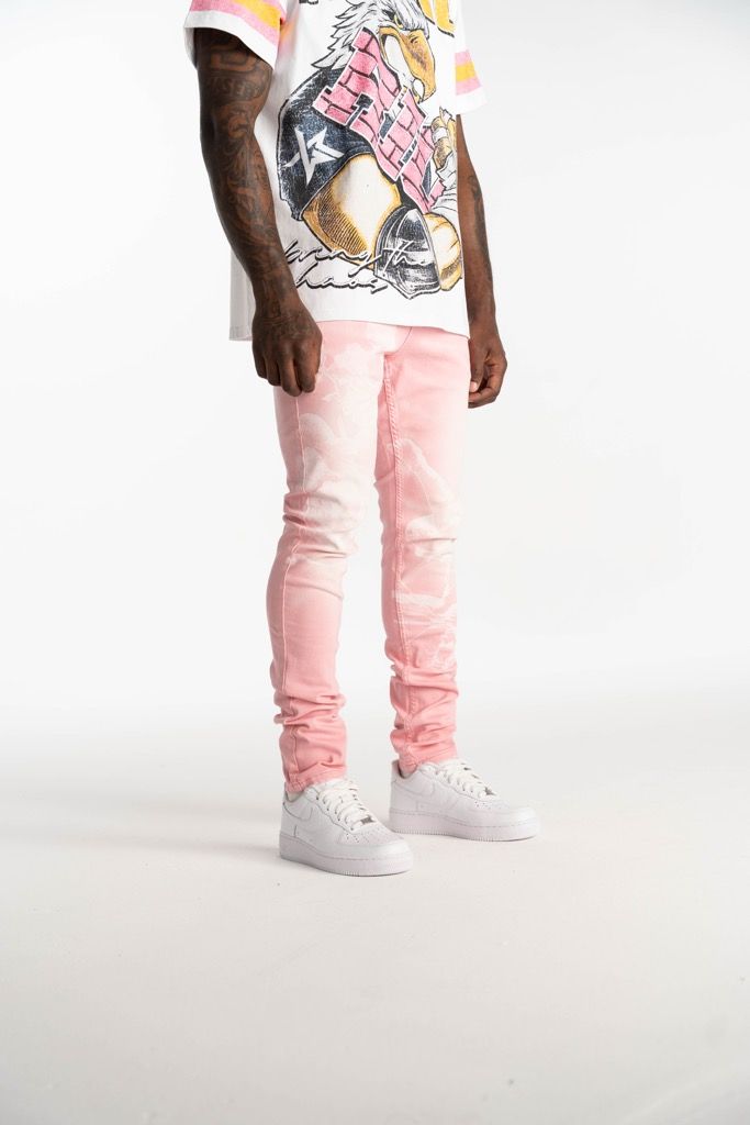 Relapse Jeans Zaina Pink Skinny Denim