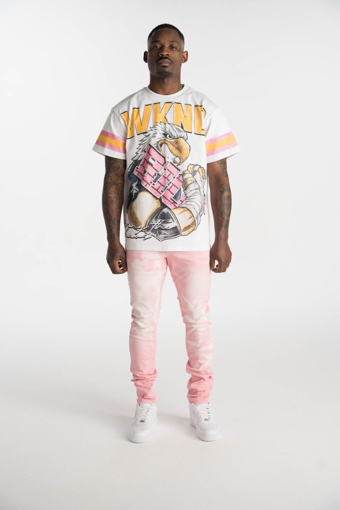 Relapse Jeans Zaina Pink Skinny Denim