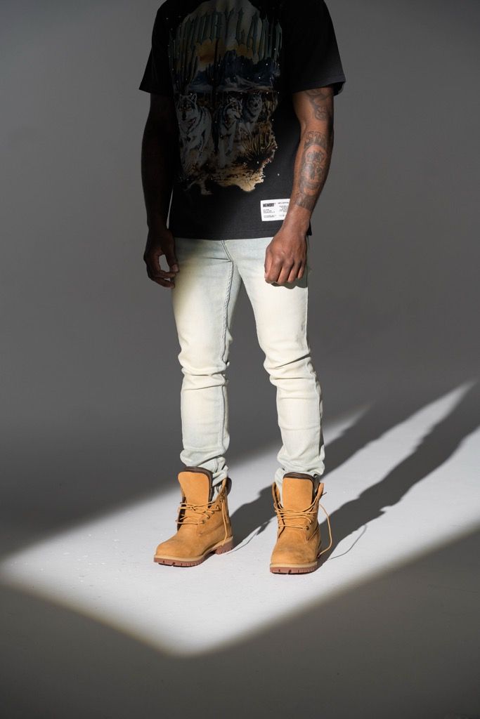 Relapse Jeans Sam Sand Wash Skinny Denim