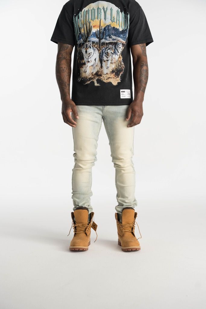 Relapse Jeans Sam Sand Wash Skinny Denim