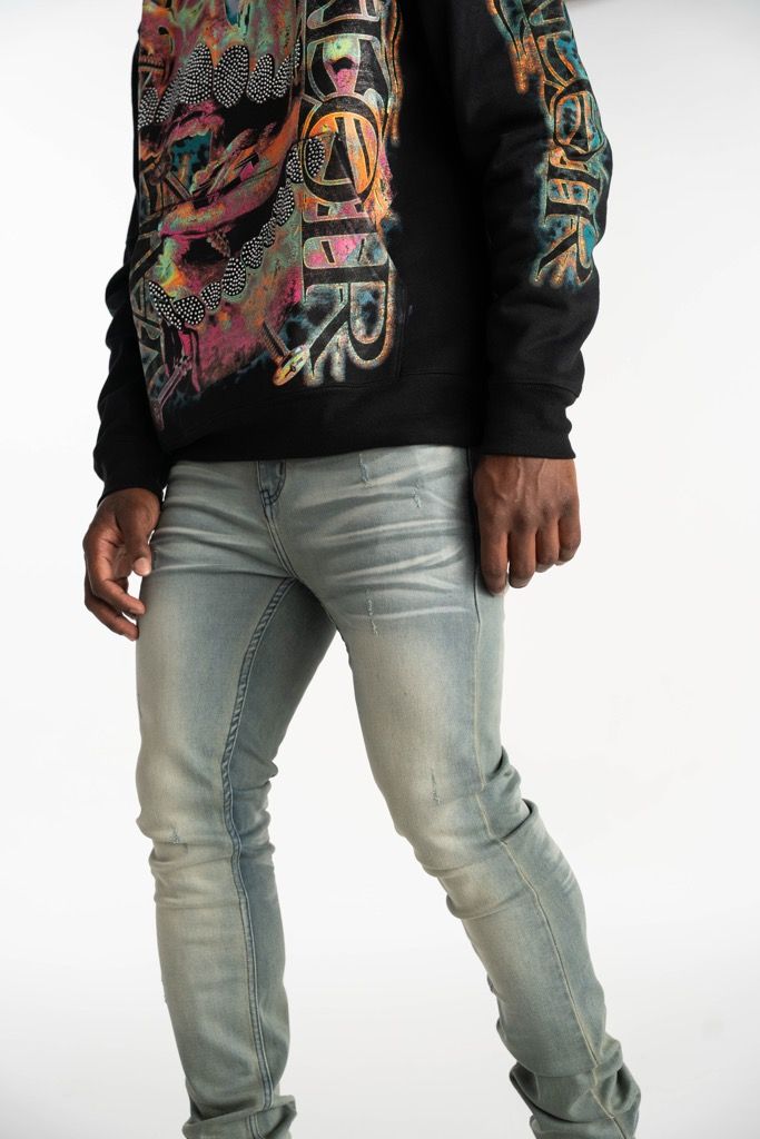 Relapse Jeans Deep Blue Skinny Denim