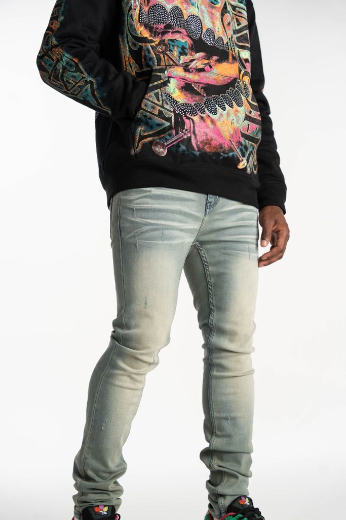 Relapse Jeans Deep Blue Skinny Denim