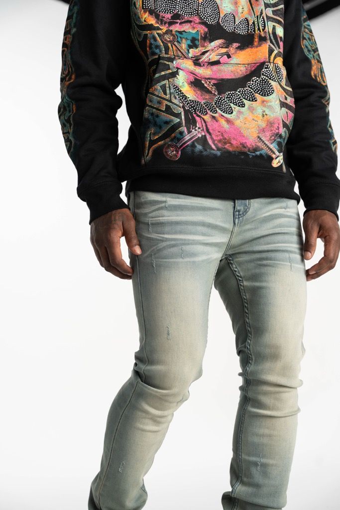 Relapse Jeans Deep Blue Skinny Denim