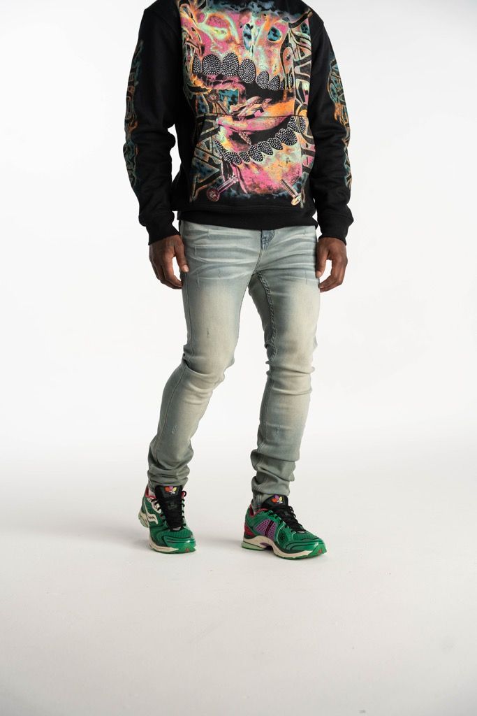 Relapse Jeans Deep Blue Skinny Denim