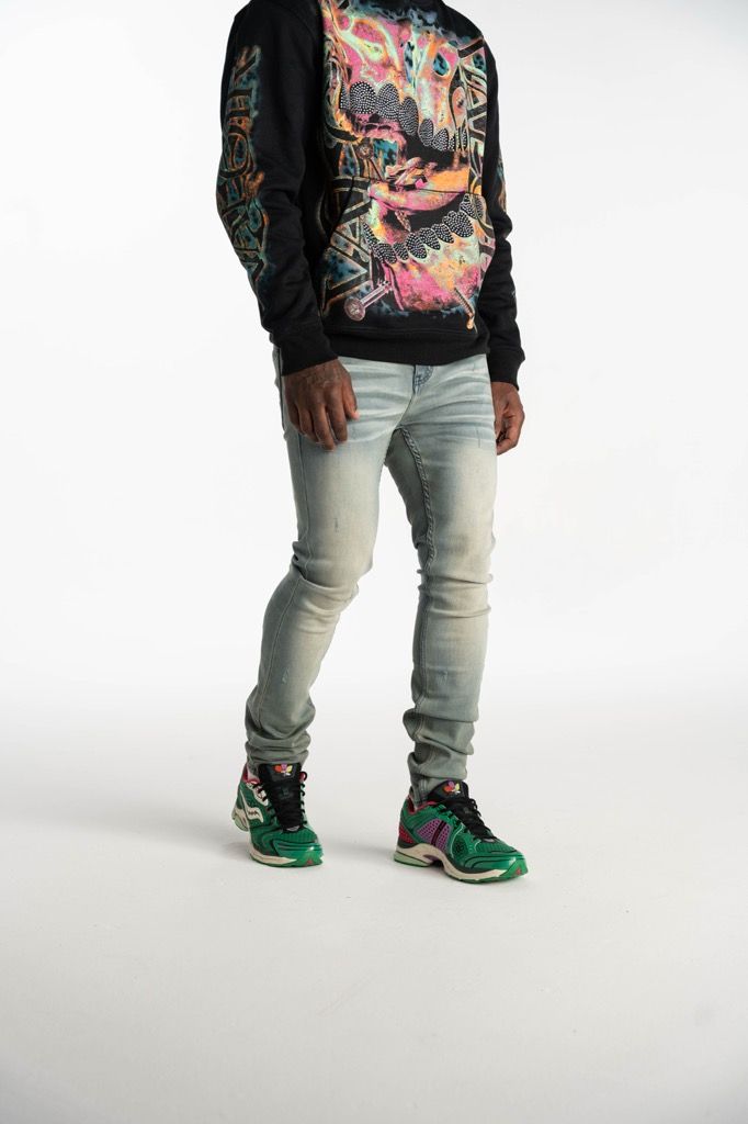 Relapse Jeans Deep Blue Skinny Denim