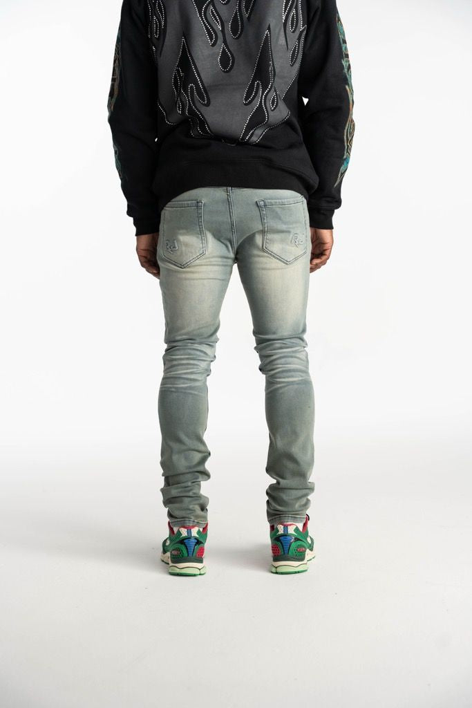 Relapse Jeans Deep Blue Skinny Denim