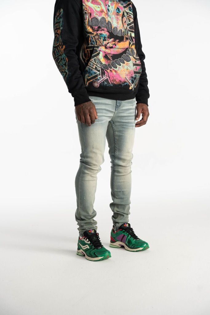 Relapse Jeans Deep Blue Skinny Denim