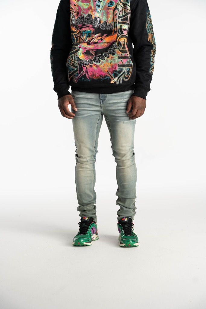 Relapse Jeans Deep Blue Skinny Denim