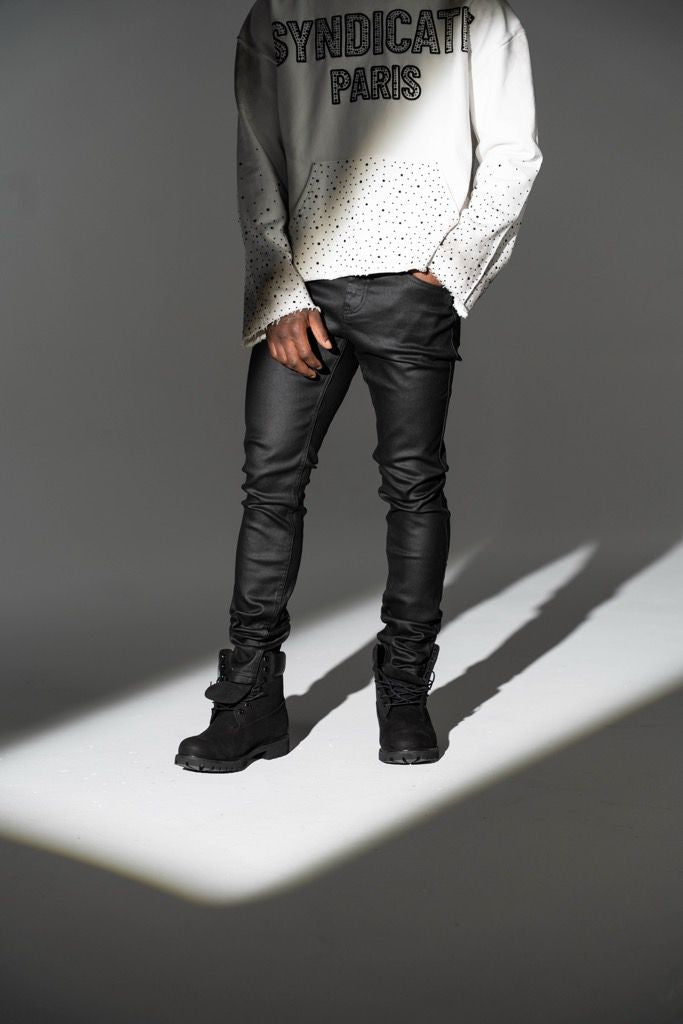 Relapse Jeans Noir Wax Black Skinny Denim