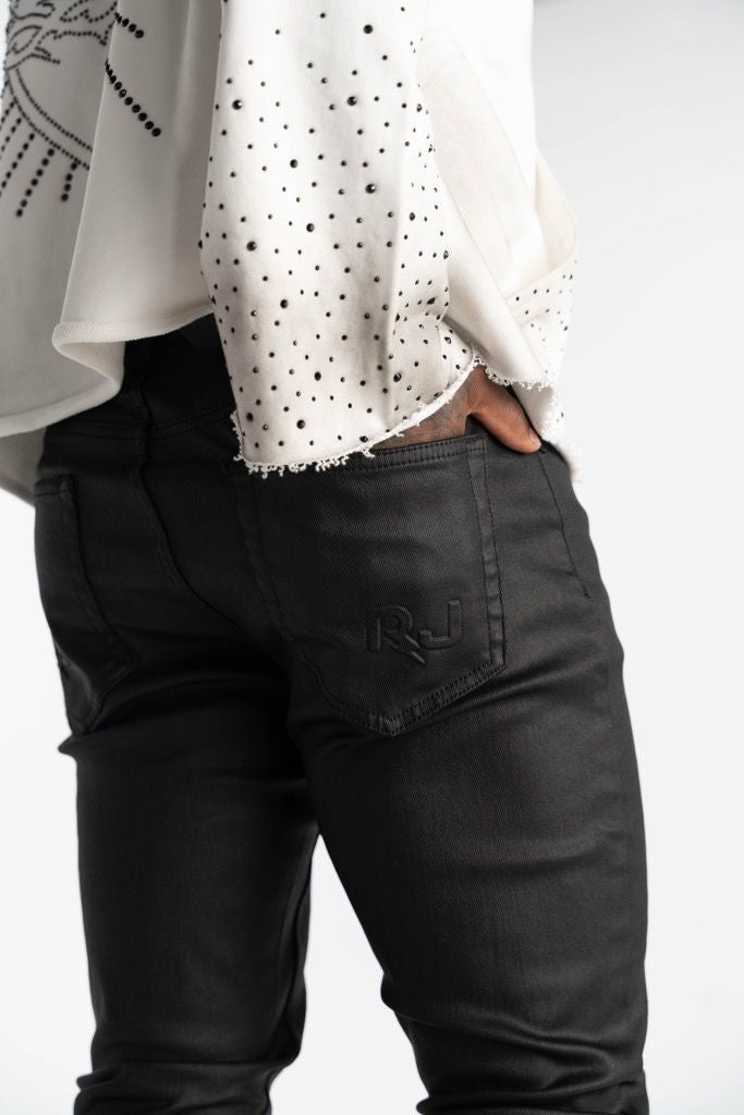 Relapse Jeans Noir Wax Black Skinny Denim