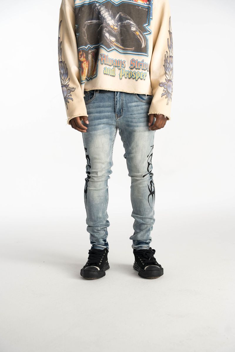 Relapse Jeans Signature Skinny Denim Blue