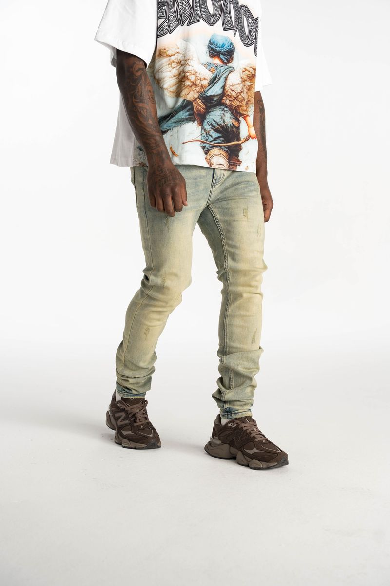 Relapse Jeans Petra 2.0 Sand wash Skinny Denim