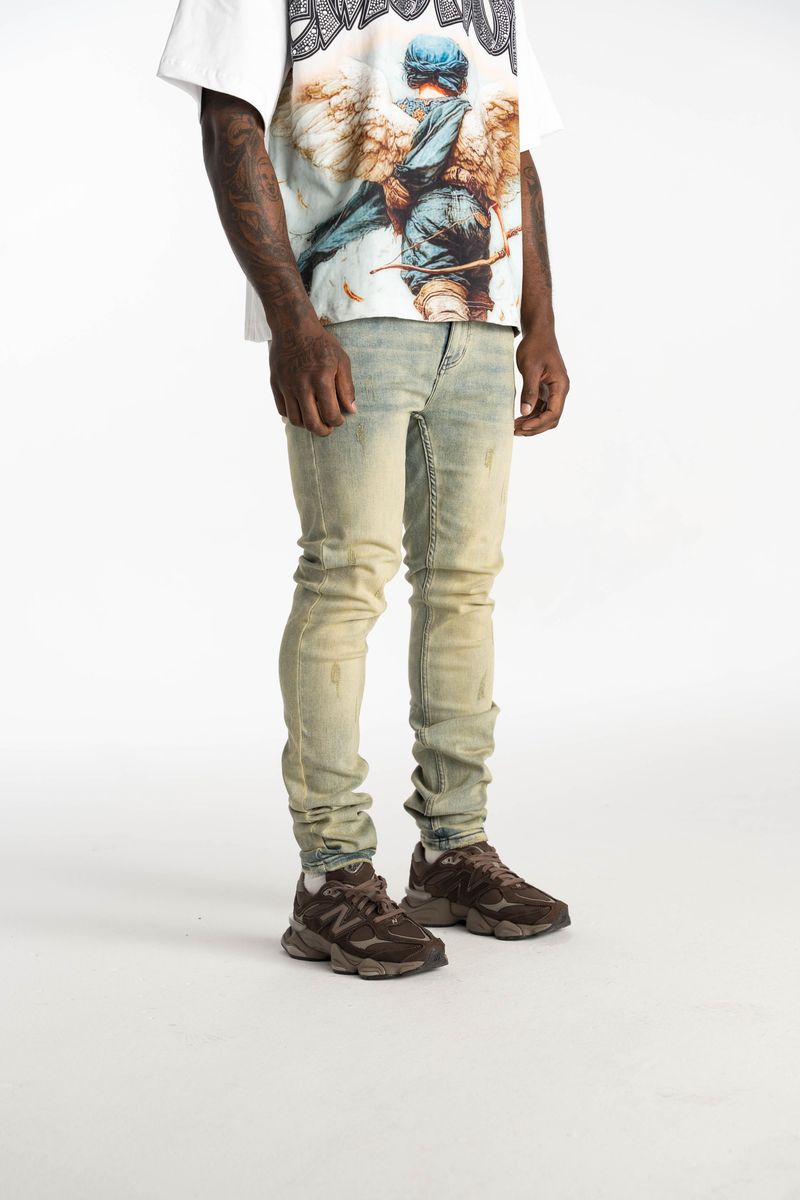 Relapse Jeans Petra 2.0 Sand wash Skinny Denim
