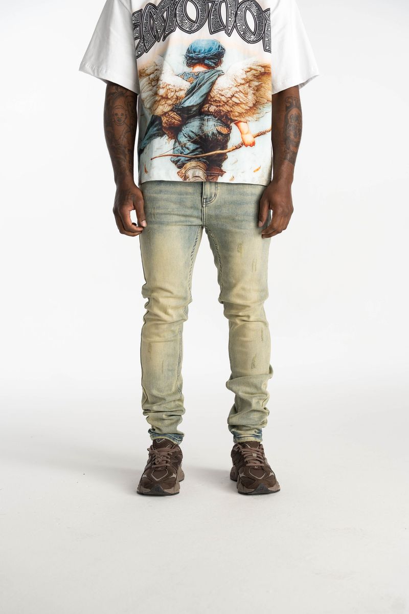 Relapse Jeans Petra 2.0 Sand wash Skinny Denim