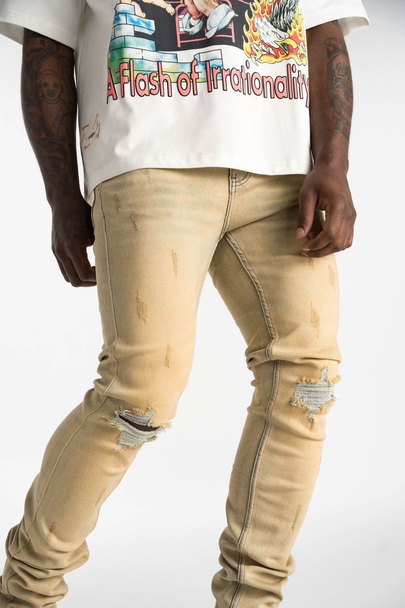 Petra Skinny Denim Sand Wash