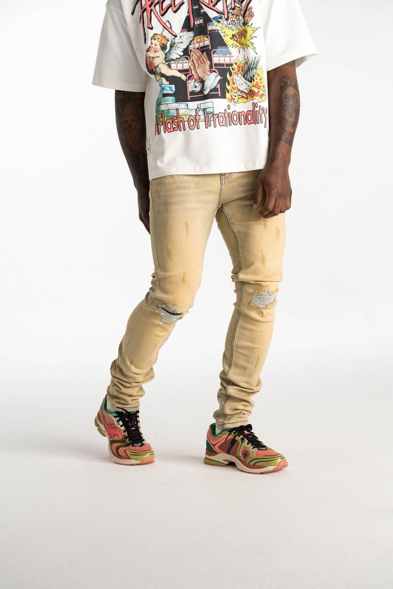 Petra Skinny Denim Sand Wash