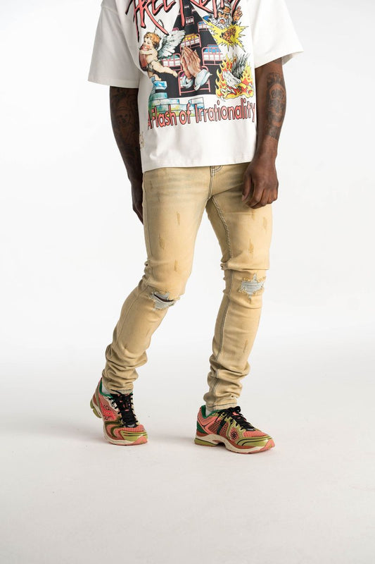 Petra Skinny Denim Sand Wash
