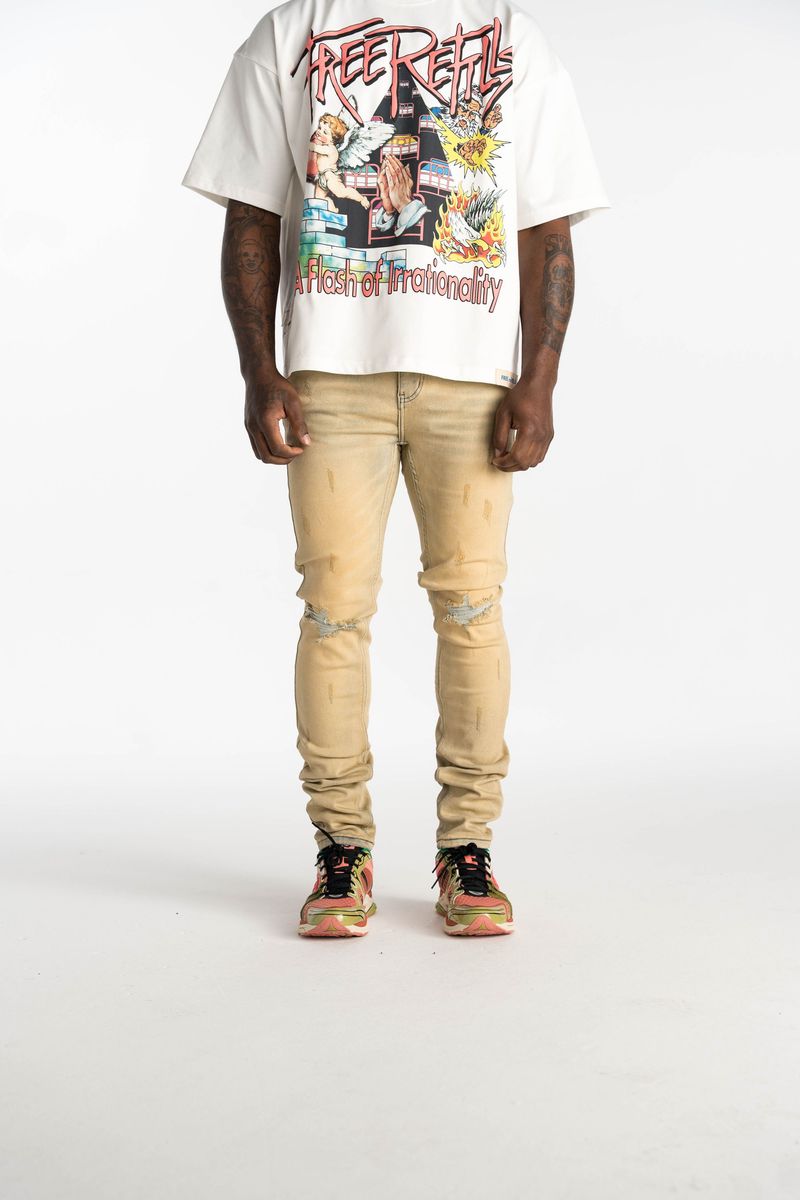 Petra Skinny Denim Sand Wash