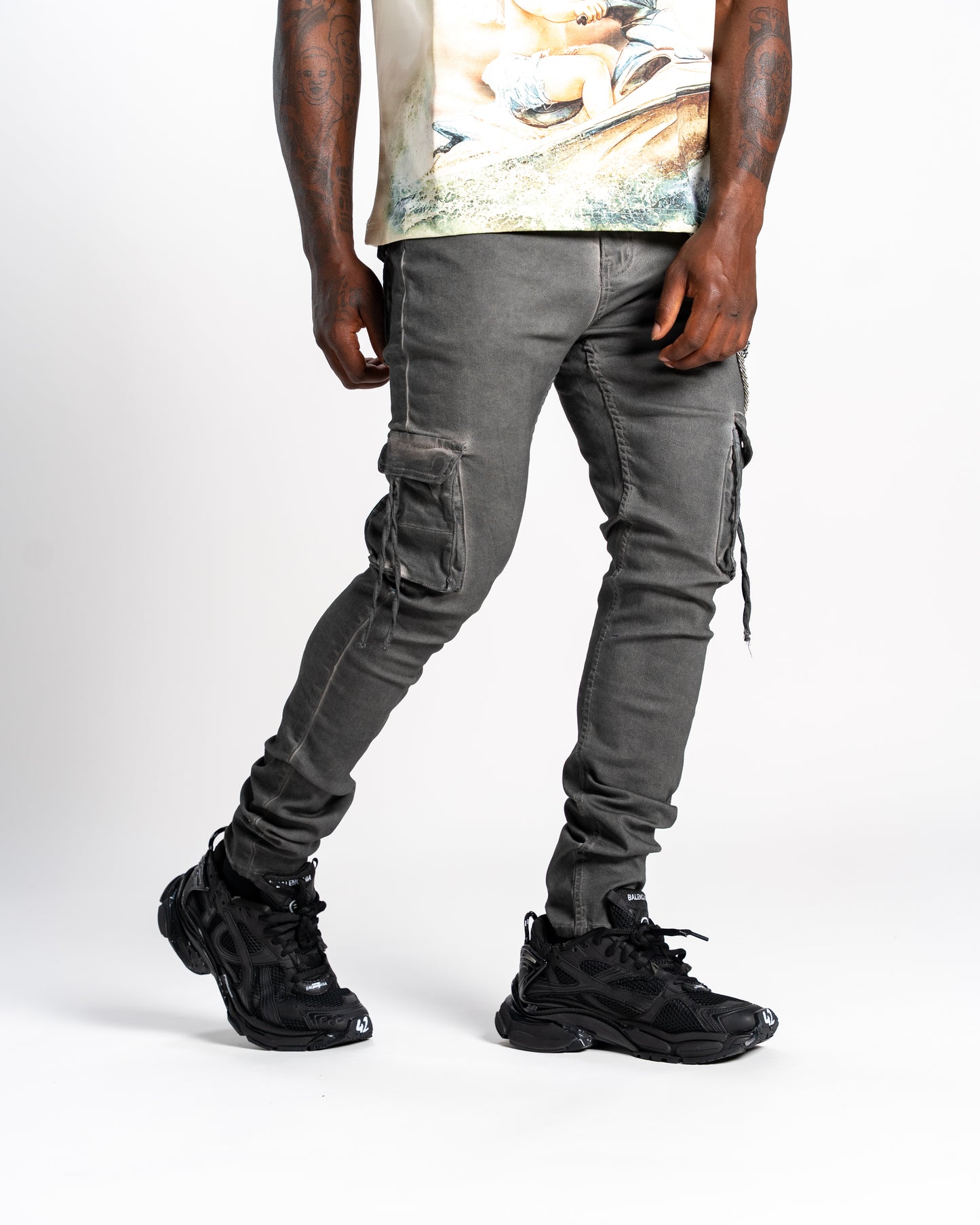 Relapse Jeans Moe Grey Cargo Denim