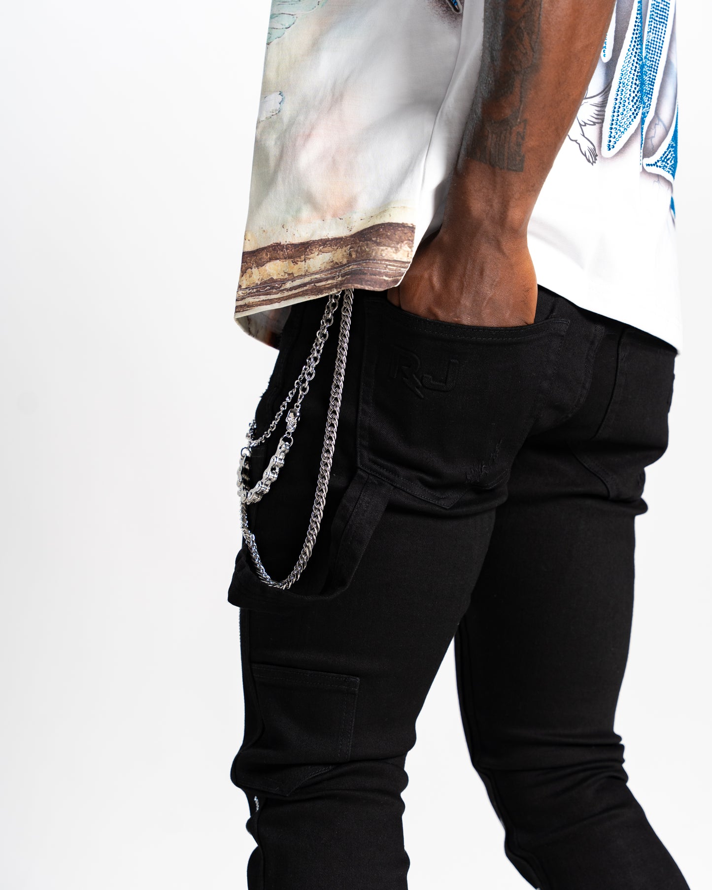 Relapse Jeans RJ Stone Black Skinny Denim